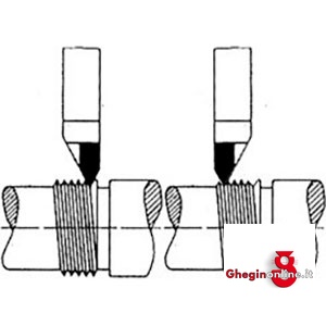 UTENSILI PER TORNIO PER FILETTATURA ESTERNA 9786G 10 UT.TORNIO DX DIN282P30 carbide tipped turning tools Prod. SCU - immagine 2