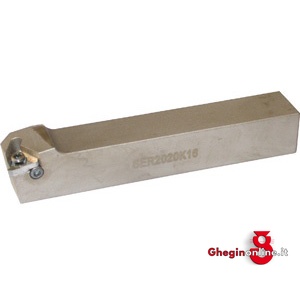 PORTAINSERTI PER TORNITURA A FISSAGGIO MECCANICO USO DX ESTERNO FILETTATURA ISO 9809 25 PORTAPLACCHETTE F.M. holder for cutting bit tools Prod. SCU