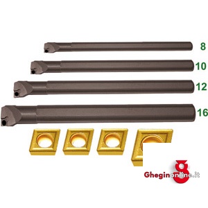 8 UTENSILI A FISSAGGIO MECCANICO 9809F 8 PORTAPLACCHETTE F.M. holder for cutting bit tools Prod. SCU