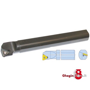 PORTAPLACCHETTE A FISSAGGIO MECCANICO PER FILETTARE USO DX INTERNO 9812 25 PORTAPLACCHETTE F.M. holder for cutting bit tools Prod. SCU