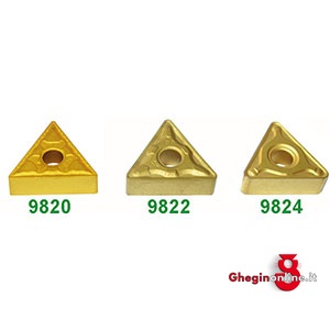 PLACCHETTE A FISSAGGIO MECCANICO FORMA TRIANGOLARE (TNMG) ASPORTAZIONE GROSSA 9824 INS. TRIANG.R 1.2 carbide tool bits Prod. SCU