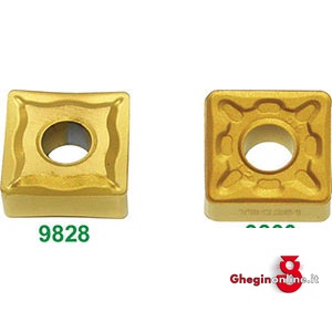 PLACCHETTE A FISSAGGIO MECCANICO FORMA QUADRA (SNMG) ASPORTAZIONE MEDIA 9828 INS. QUADRE R 0.8 carbide tool bits Prod. SCU