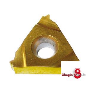 PLACCHETTE A FISSAGGIO MECCANICO FORMA TRIANGOLARE (16 ER 150 ISO 134) PER FILETTARE ESTERNO WHITWORTH A 55° 9833LE 14 INS. TRIANGOLARI 55Á carbide tool bits Prod. SCU