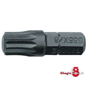 INSERTI DA 1/4 TIPO A POLIGONO DIN 65254 983GP 6 INSERTI DA 1/4 685X screwdrivers bits Orig. Gedore