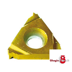 PLACCHETTE A FISSAGGIO MECCANICO FORMA TRIANGOLARE (16 IR 150 ISO 134) PER FILETTARE INTERNO PASSO 1,5 9840 3 INS. x FILETTARE carbide tool bits Prod. SCU