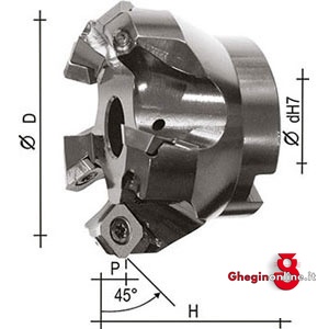 PORTAINSERTI PER FRESATURA A FISSAGGIO MECCANICO 9845M 4 PORTINS. PER FRESATURA milling tool holders Prod. SCU