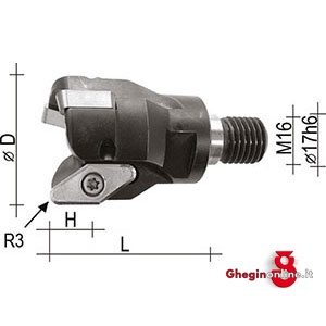 PORTAINSERTI PER FRESATURA A FISSAGGIO MECCANICO PER SPALLAMENTI 9845R 2 PORTINS. PER FRESATURA milling tool holders Prod. SCU