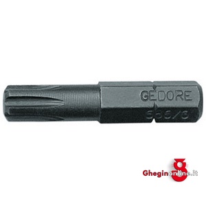 INSERTI DA 1/4 TIPO CON IMPRONTA RIBE 984GA 8 INSERTI DA 1/4 686 screwdrivers bits Orig. Gedore