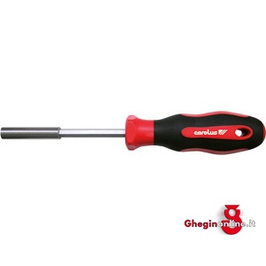 IMPUGNATURE PORTABITS CON ATT.MAGNETICO; LUNGH.TOT.MM 210 984GHE IMP.MAGNET.PORTAUT. screwdrivers bits magnetics handles Orig. Gedore red