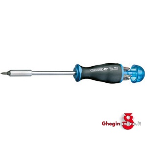 IMPUGNATURE PORTABITS CON ATT.MAGNETICO TIPO CON 7 INSERTI 984GR 8 IMP.MAGNET.PORTAUT. screwdrivers bits magnetics handles Orig. Gedore