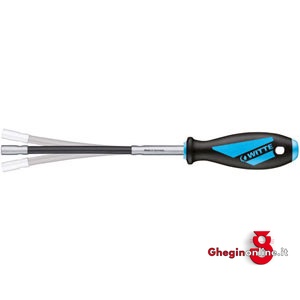 IMPUGNATURE PORTABITS CON ATT.AD ANELLO TIPO FLESSIBILE; LUNGH.TOT.MM 320 984GR 2 IMP.P.BITS 53086 screwdrivers bits Orig. Witte