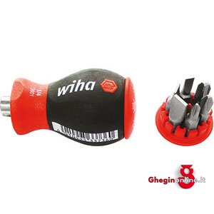 IMPUGNATURE PORTABITS CON ATT.MAGNETICO TIPO CORTO CON 6 INSERTI 984GR 4A IMP.MAGNET.PORTAUT. screwdrivers bits magnetics handles Prod. SCU