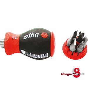 IMPUGNATURE PORTABITS CON ATT.MAGNETICO TIPO CORTO CON 6 INSERTI 984GR 4B IMP.MAGNET.PORTAUT. screwdrivers bits magnetics handles Prod. SCU