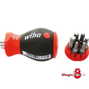 IMPUGNATURE PORTABITS CON ATT.MAGNETICO TIPO CORTO CON 6 INSERTI 984GR 4D IMP.MAGNET.PORTAUT. screwdrivers bits magnetics handles Prod. SCU