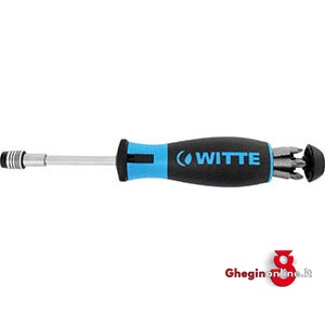 IMPUGNATURE PORTABITS CON ATT.MAGNETICO TIPO CON 6 INSERTI 984GR 5 IMP.MAGNET.PORTAUT. screwdrivers bits magnetics handles Orig. Witte