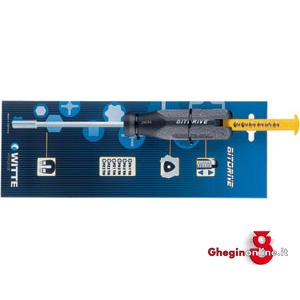 IMPUGNATURE PORTABITS CON ATT.MAGNETICO TIPO FISSO CON 6 INSERTI; LUNGH.TOT.MM 265 984GS 2 IMP.PORTAUTENS.26054 screwdrivers bits magnetics handles Orig. Witte