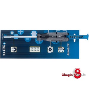 IMPUGNATURE PORTABITS CON ATT.MAGNETICO TIPO FISSO CON 6 INSERTI TORX; LUNGH.TOT.MM 265 984GS 3 IMP.PORTAUTENS.26055 screwdrivers bits magnetics handles Orig. Witte