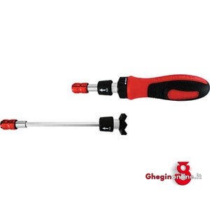 IMPUGNATURE PORTABITS A CRICCO CON ATTACCO MAGNETICO 984GTE IMP. A CRICCO TELESC. ratchet screwdrivers bits magnetics handles Orig. Gedore red