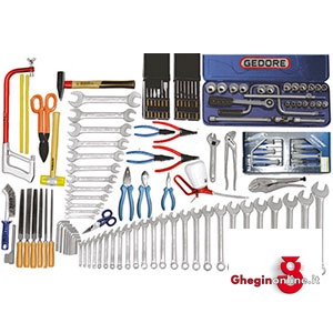 ASSORTIMENTI DI 116 UTENSILI PER AUTO-OFFICINE,ELETTRAUTO E CARROZZERIE 985G 20 ASS. DI UTENSILI tools sets Orig. Gedore-Orig. Witte-Prod. SCU