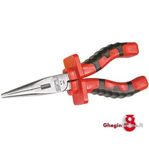 UTENSILI IN ACCIAIO INOSSIDABILE PINZE A BECCHI MEZZOTONDI DIRITTI CON TRONCHESE 9886C 200 PINZE B. 1/2TONDI INOX Stainless steel tools Prod. SCU