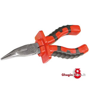 UTENSILI IN ACCIAIO INOSSIDABILE PINZE A BECCHI MEZZOTONDI PIEGATI CON TRONCHESE 9886E 200 PINZE B. 1/2TONDI INOX Stainless steel tools Prod. SCU
