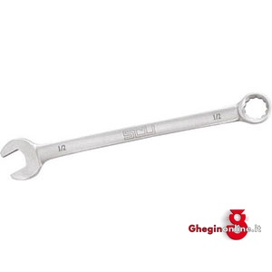 UTENSILI IN ACCIAIO INOSSIDABILE CHIAVI FISSE COMBINATE MISURE IN POLL 9887B 1.1/4 CHIAVI COMBINATE INOX Stainless steel tools Prod. SCU
