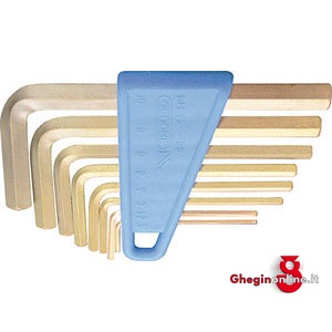 UTENSILI ANTISCINTILLA CHIAVI PER ESAGONI INTERNI IN SERIE 9922G CHIAVIxESAGONI INTERNI safety hand tools Prod. SCU