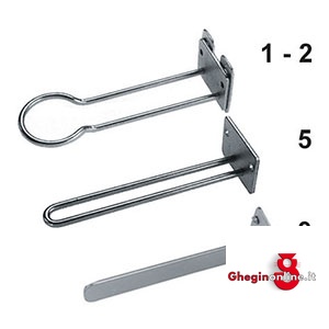 GANCI SPECIALI CON FISSAGGIO A VITE E DADO. 995GZ 9 GANCI SPECIALI accessories for panels-cabinets and trolleys Orig. Gedore