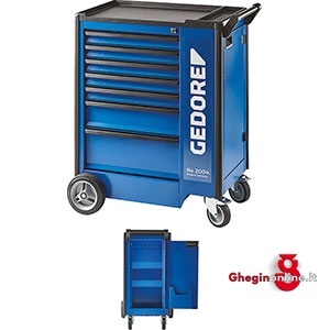 CARRELLI PORTAUTENSILI TIPO A 7 CASSETTI CON SPORTELLO LATERALE 998GS 24 CARRELLI PORTAUTENSILI tool trolleys Orig. Gedore