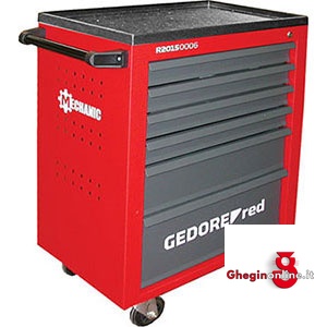 CARRELLI PORTAUTENSILI 998G 8A CARRELLI x AUTOFFICINE tool trolleys Orig. Gedore red