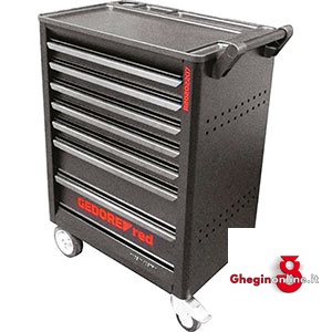 CARRELLI PORTAUTENSILI 7 CASSETTI 998G 8C CARRELLI x AUTOFFICINE tool trolleys Orig. Gedore red