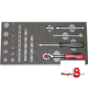 MODULI CON UTENSILI PER CARRELLI ART. 998 G 8A 998G 9F MODULI x998G8A moduls with tools for trolleys art. 998 G 8A Orig. Gedore red