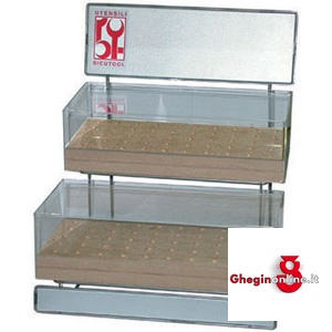 ESPOSITORI VUOTI PER 100 FRESE O8128G ESPOSITORI x 8126G burrs stands Prod. SCU