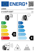 Pneumatici Auto Invernali LASSA ICE-2 215/65 R16 98 T - immagine 3