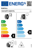 Pneumatici Auto Invernali SUNFULL SF-982 195/50 R15 86 H XL - immagine 3