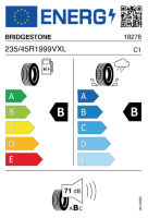 Pneumatici Auto Estivi BRIDGEST D-SPO. 235/45 R19 99 V XL - immagine 2