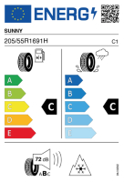 Pneumatici Auto Invernali SUNNY NW211 205/55 R16 91 H - immagine 2