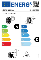 Pneumatici Auto Invernali CONTI VI-CO8 175/60 R18 85 Q - immagine 2