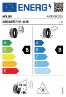 Pneumatici Furgone o Autocarro APLUS TL003 385/65 R22.5 164K - immagine 2