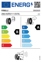 Pneumatici Auto Estivi PIRELLI ZER-AS 285/45 R21 113V XL - immagine 3