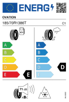 Pneumatici Auto Invernali OVATION W586 185/70 R13 86 T - immagine 3