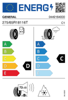 Pneumatici Offroad GENERAL GR-AT3 275/65 R18 116T - immagine 2