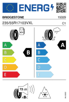 Pneumatici Auto Invernali BRIDGEST LM-005 235/55 R17 103V XL - immagine 2