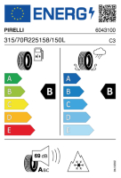 Pneumatici Furgone o Autocarro PIRELLI R02PFS 315/70 R22.5 158/150L - immagine 5