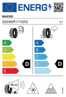 Pneumatici Offroad Invernali MAXXIS SS-01 225/65 R17 102Q - immagine 3