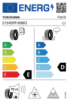 Pneumatici Auto Invernali YOKOHAMA G073 215/65 R16 98 Q - immagine 2