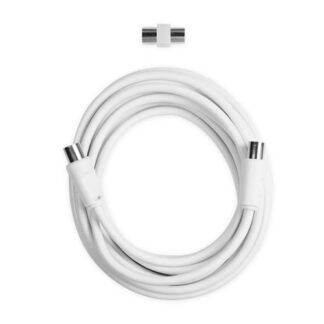 Ekon ECAN50MFW cavo coassiale 5 m 9.5 mm Bianco Cavi Antenna/Sat.