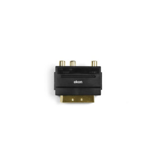 Ekon ECVSCAR3RCAMF cavo e adattatore video SCART (21-pin) 3 x RCA Nero Cavi video analogico