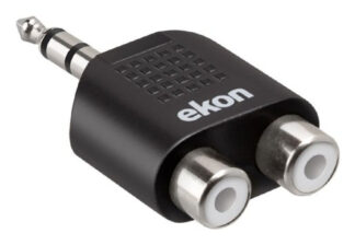 Ekon ECASPLITJACK1M2RCA splitter audio Nero Cavi audio