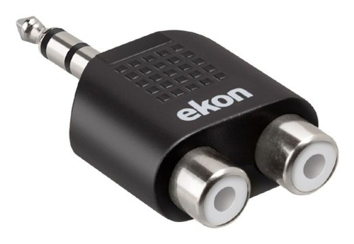 Ekon ECASPLITJACK1M2RCA splitter audio Nero Cavi audio